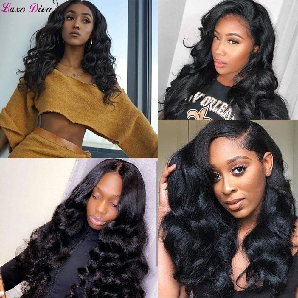 Loose Wave Human Hair Lace Wig Human Hair Wigs Pre Plucked Luxediva Brazilian Remy Human Hair 4x4 Lace Closure Wig For Women