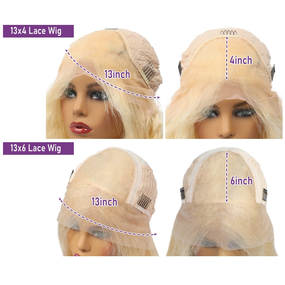 Blonde Human Hair Wigs - Hd Lace Frontal Wig | Wigs Retail