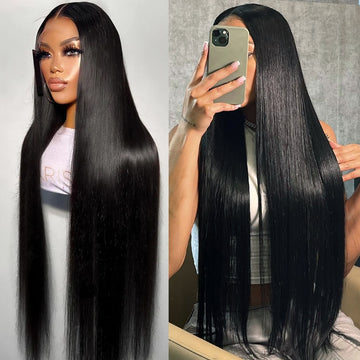 30 40 Inch Straight Human Hair Wigs 13x6 Hd Lace Frontal Wig 13X4 Lace Front Wigs Brazilian Transparent 5x5Closure Wig For Women
